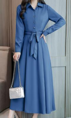 купить Длинное пальто с ремешком и воротником