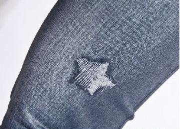 фото 4 Леггинсы с имитацией рваных джинс