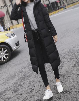 фото 3 Длинная зимняя куртка с капюшоном